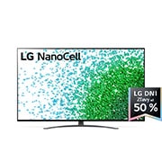 LG 55'' LG NanoCell TV, webOS Smart TV, Pohľad spredu na televízor LG NanoCell TV, 55NANO813PA, thumbnail 1