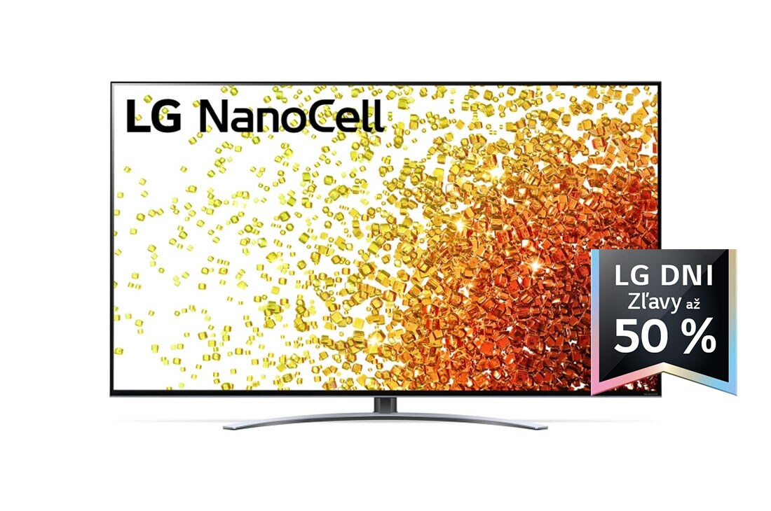 LG 75'' LG NanoCell TV, webOS Smart TV, Pohľad spredu na televízor LG NanoCell TV, 75NANO923PB