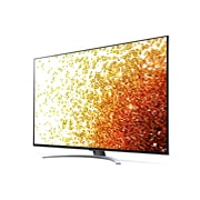 LG 75'' LG NanoCell TV, webOS Smart TV, pohľad zboku z uhla 30 stupňov s ilustračným obrázkom, 75NANO923PB, thumbnail 3