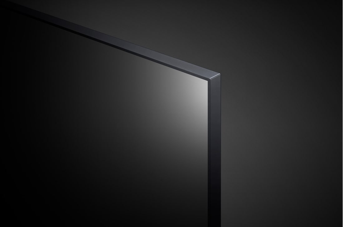 LG 43'' LG UHD 4K TV, webOS Smart TV, pohľad zblízka na panel, 43UP77003LB, thumbnail 8