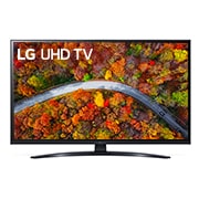 LG 43'' LG UHD 4K TV, webOS Smart TV, Pohľad spredu na televízor LG UHD TV, 43UP81003LR, thumbnail 1