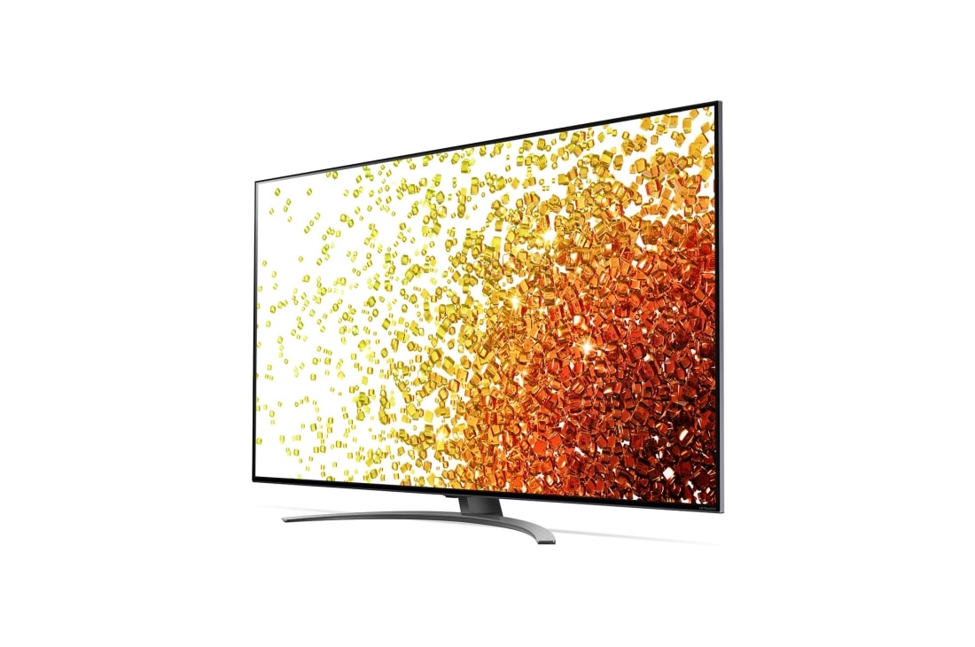 LG 75'' LG NanoCell TV, webOS Smart TV, pohľad zboku z uhla 30 stupňov s ilustračným obrázkom, 75NANO913PA, thumbnail 3