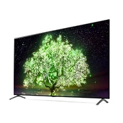 LG 77'' LG OLED TV, webOS Smart TV, pohľad zboku z uhla 30 stupňov, OLED77A13LA, thumbnail 3