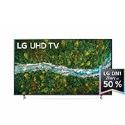 LG 75'' LG UHD 4K TV, webOS Smart TV, Pohľad spredu na televízor LG UHD TV, 75UP77003LB, thumbnail 1
