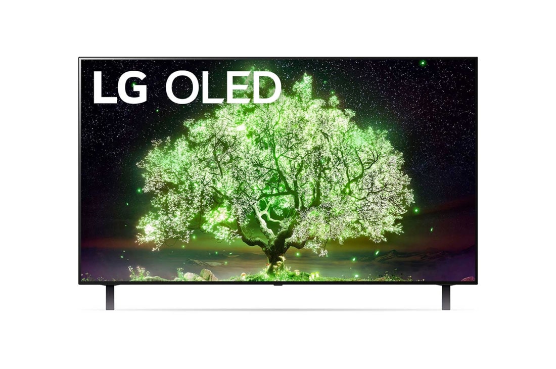 LG 48'' LG OLED TV, webOS Smart TV, front view, OLED48A13LA