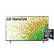 LG 55'' LG NanoCell TV, webOS Smart TV, Pohľad spredu na televízor LG NanoCell TV, 55NANO853PA, thumbnail 1
