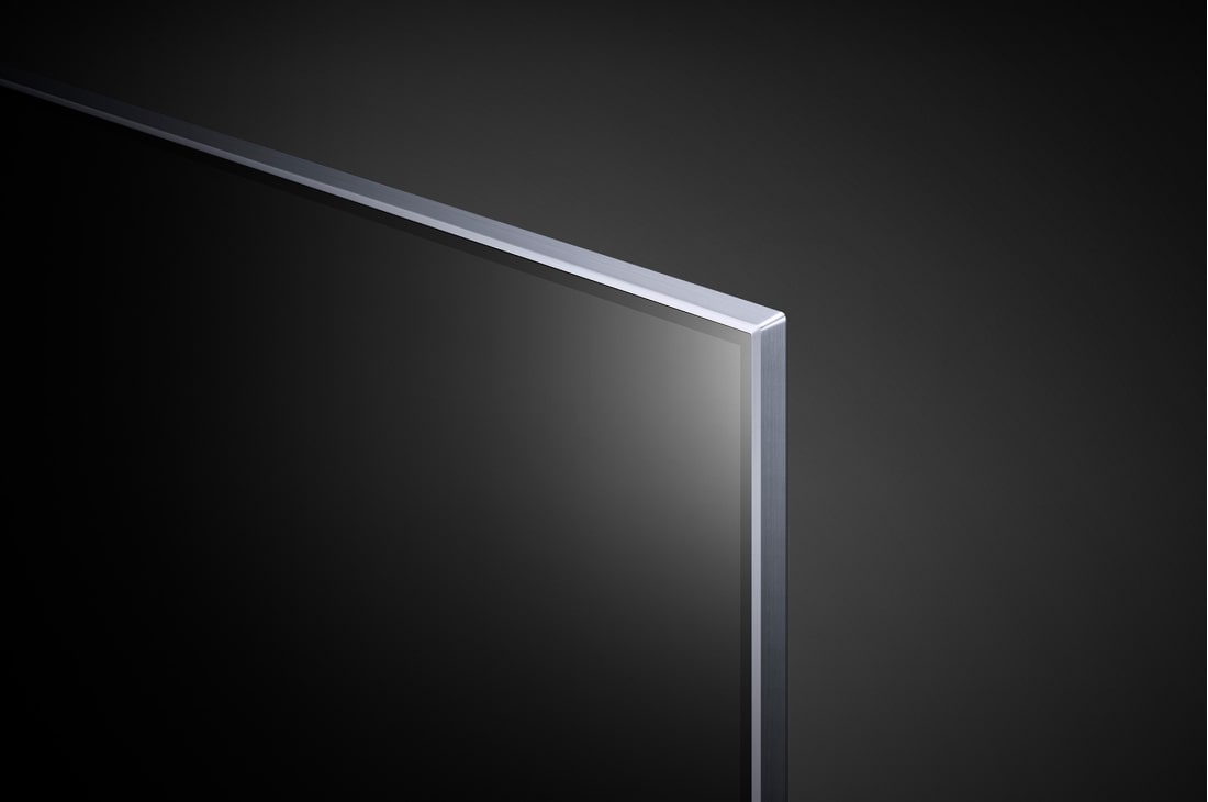 LG 65'' LG NanoCell TV, webOS Smart TV, pohľad zblízka na panel, 65NANO883PB, thumbnail 6