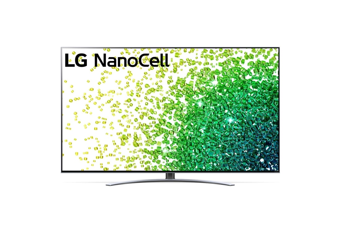 LG 75'' LG NanoCell TV, webOS Smart TV, Pohľad spredu na televízor LG NanoCell TV, 75NANO883PB