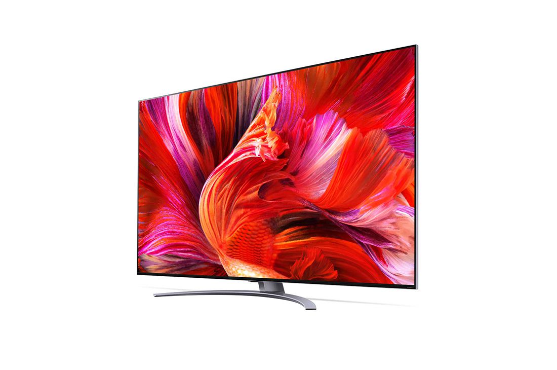 LG 65'' LG QNED Mini LED TV, webOS Smart TV, pohľad zboku z uhla 30 stupňov s ilustračným obrázkom, 65QNED963PA, thumbnail 3