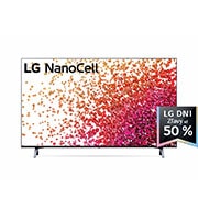 LG 43'' LG NanoCell TV, webOS Smart TV, Pohľad spredu na televízor LG NanoCell TV, 43NANO753PR, thumbnail 1