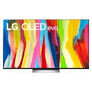 LG 65'' LG OLED TV, webOS Smart TV, pohľad spredu, OLED65C22LB, thumbnail 1