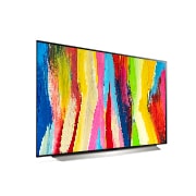 LG 48'' LG OLED evo TV, webOS Smart TV, pohľad na otvorené dvere s technológiou Knock on Magic, OLED48C22LB, thumbnail 5