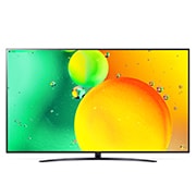 LG 75'' LG NanoCell TV, webOS Smart TV, pohľad spredu s ilustračným obrázkom, 75NANO763QA, thumbnail 2