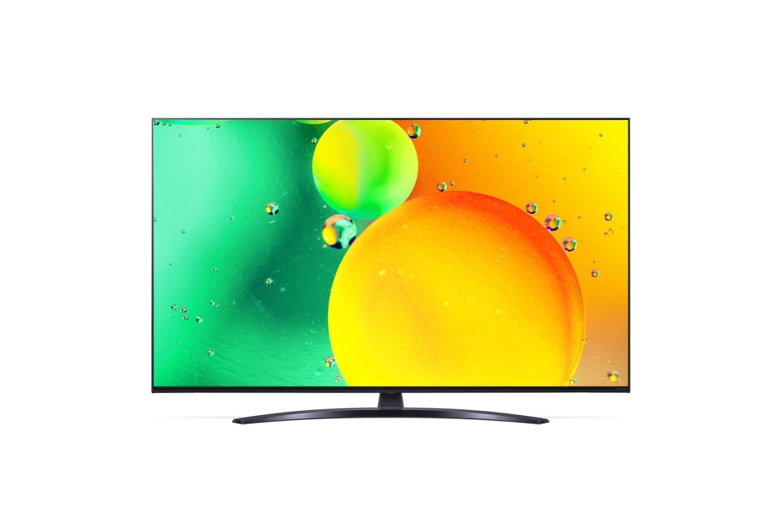 LG 65'' LG NanoCell TV, webOS Smart TV, pohľad spredu s ilustračným obrázkom, 65NANO763QA, thumbnail 2