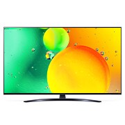 LG 55'' LG NanoCell TV, webOS Smart TV, pohľad spredu s ilustračným obrázkom, 55NANO763QA, thumbnail 2