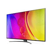 LG 65'' LG NanoCell TV, webOS Smart TV, pohľad zboku z uhla 30 stupňov s ilustračným obrázkom, 65NANO813QA, thumbnail 3