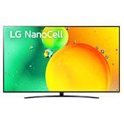 LG 86'' LG NanoCell TV, webOS Smart TV, Pohľad spredu na televízor LG NanoCell TV, 86NANO763QA, thumbnail 1