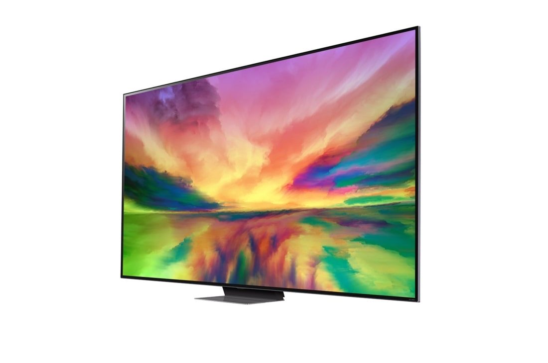 LG 86'' LG QNED TV, Procesor α7 Gen6 AI, webOS smart TV, pohľad zboku pod uhlom 30 stupňov, 86QNED813RE, thumbnail 3