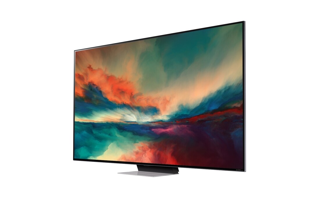 LG 65'' LG QNED TV, Procesor α7 Gen6 AI, webOS smart TV, pohľad zboku z uhla 30 stupňov s ilustračným obrázkom, 65QNED863RE, thumbnail 3