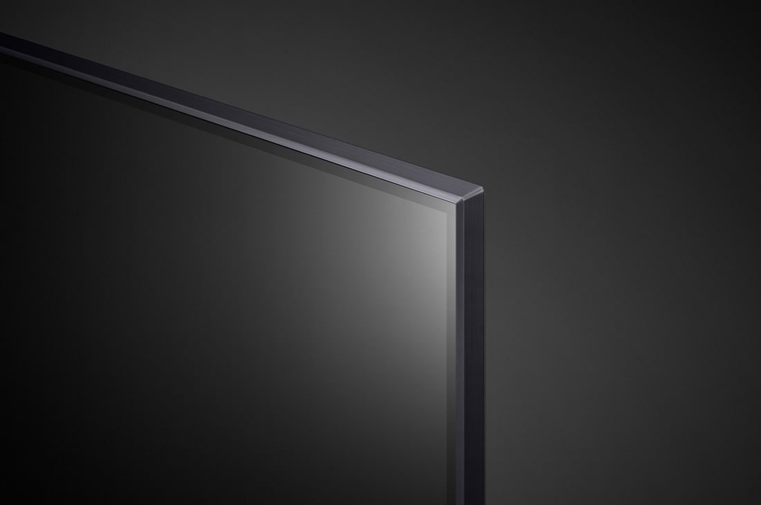 LG 55'' LG QNED TV,  Procesor α5 Gen6 AI, webOS smart TV, Close-up view of panel, 55QNED753RA, thumbnail 6