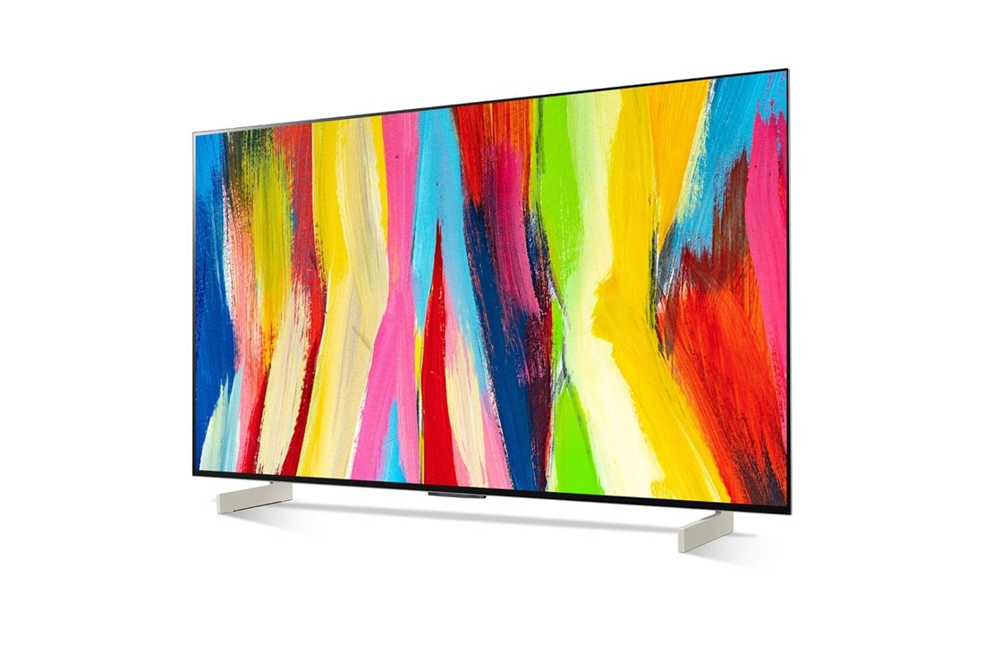 LG 42'' LG OLED evo TV, webOS Smart TV, pohľad zboku -15 stupňov, OLED42C26LB, thumbnail 2