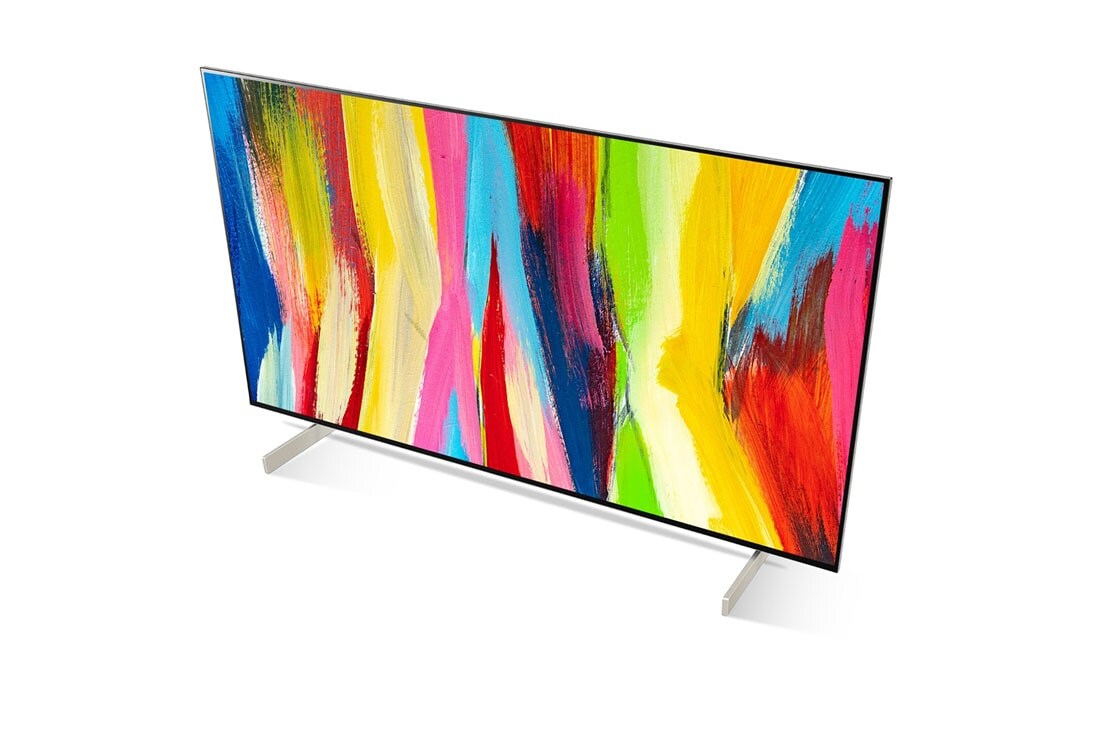LG 42'' LG OLED evo TV, webOS Smart TV, pohľad zblízka na zadný terminál, OLED42C26LB, thumbnail 9