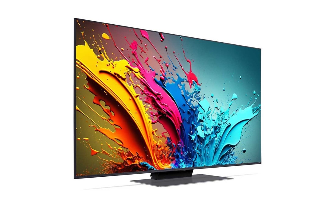 LG 50-palcový LG QNED AI QNED86 4K Smart TV 2024, Mierne naklonený ľavý bočný pohľad na LG QNED TV, QNED86, 50QNED86T6A, thumbnail 3
