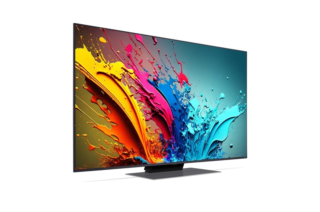 LG 50-palcový LG QNED AI QNED87 4K Smart TV 2024, Mierne naklonený ľavý bočný pohľad na LG QNED TV, QNED87, 50QNED87T6B, thumbnail 3