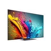 LG 55-palcový LG QNED AI QNED87 4K Smart TV 2024, Mierne naklonený ľavý bočný pohľad na LG QNED TV, QNED87, 55QNED87T6B, thumbnail 3