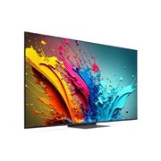 LG 75-palcový LG QNED AI QNED87 4K Smart TV 2024, Mierne naklonený ľavý bočný pohľad na LG QNED TV, QNED87, 75QNED87T6B, thumbnail 3
