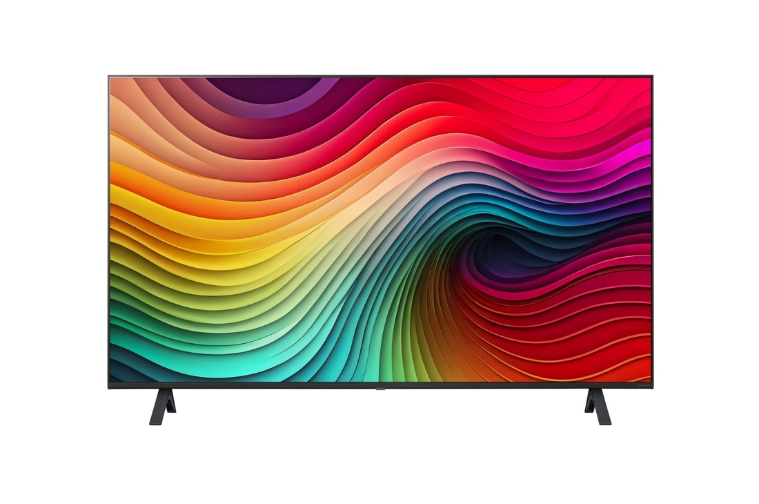 LG 43-palcový LG NanoCell AI NANO82 4K Smart TV 2024, Pohľad spredu na LG NanoCell TV, NANO82, 43NANO82T6B, thumbnail 2