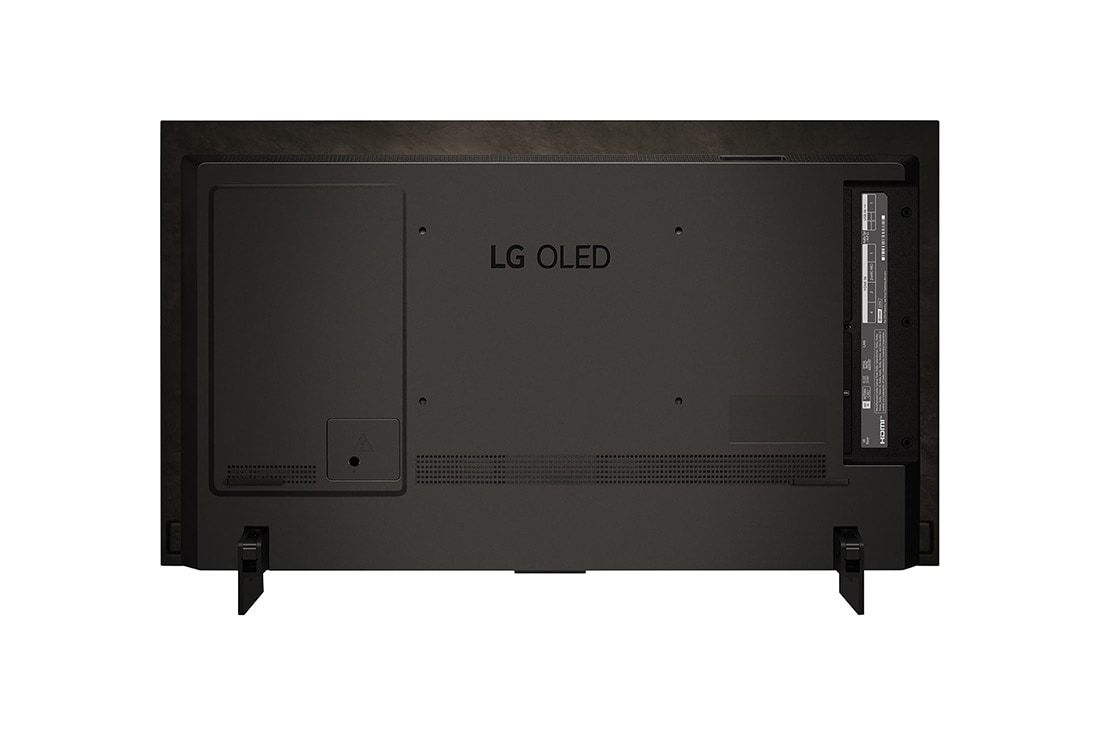 LG 42-palcový LG OLED evo AI C4 4K Smart TV OLED42C4, Zadný pohľad na televízor LG OLED evo TV, OLED C4, OLED42C45LA, thumbnail 7