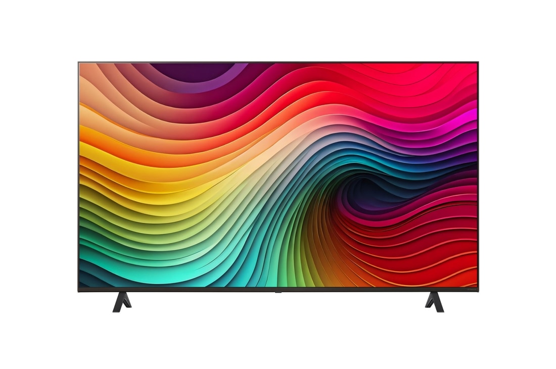 LG 55-palcový LG NanoCell AI NANO82 4K Smart TV 2024, Pohľad spredu na LG NanoCell TV, NANO82, 55NANO82T6B, thumbnail 2