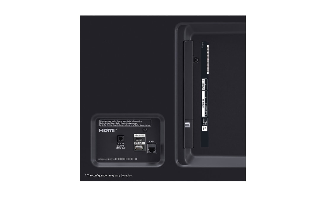 LG 75-palcový LG UHD AI UT81 Smart TV 2024, ports view, 75UT81006LA, thumbnail 5