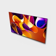 LG 77-palcový LG OLED evo AI G4 4K Smart TV OLED77G4, Pohľad zhora zboku na LG OLED TV evo TV, OLED G4, OLED77G45LW, thumbnail 8