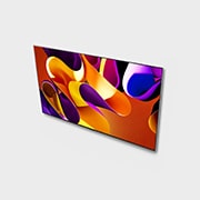LG 65-palcový LG OLED evo AI G4 4K Smart TV OLED65G4, Pohľad zhora zboku na LG OLED TV evo TV, OLED G4, OLED65G45LW, thumbnail 8