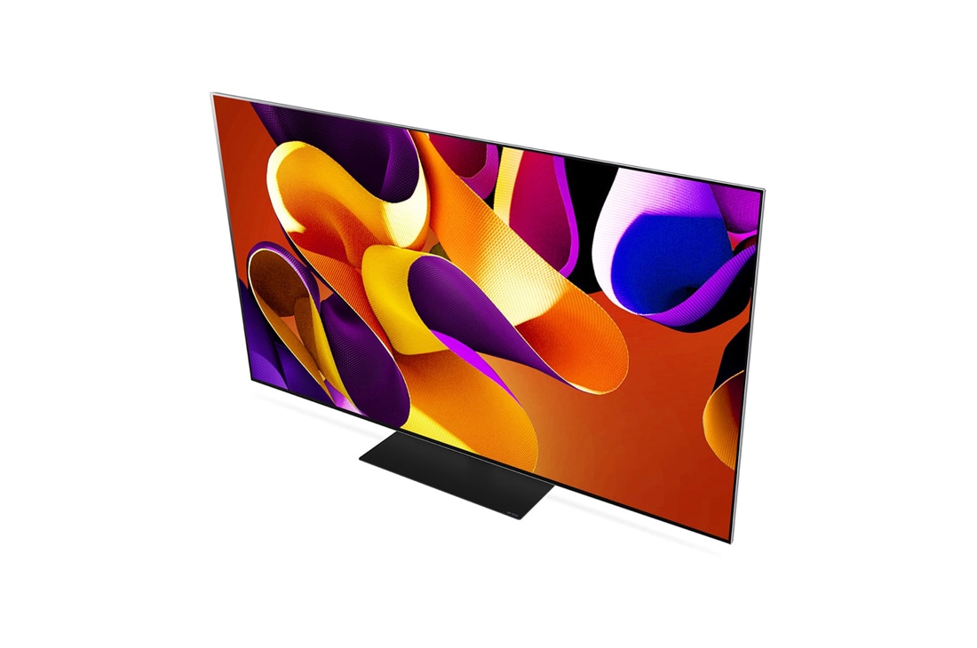 LG 65-palcový LG OLED evo AI G4 4K Smart TV OLED65G4, Pohľad zhora zboku na LG OLED TV evo TV, OLED G4, OLED65G46LS, thumbnail 6