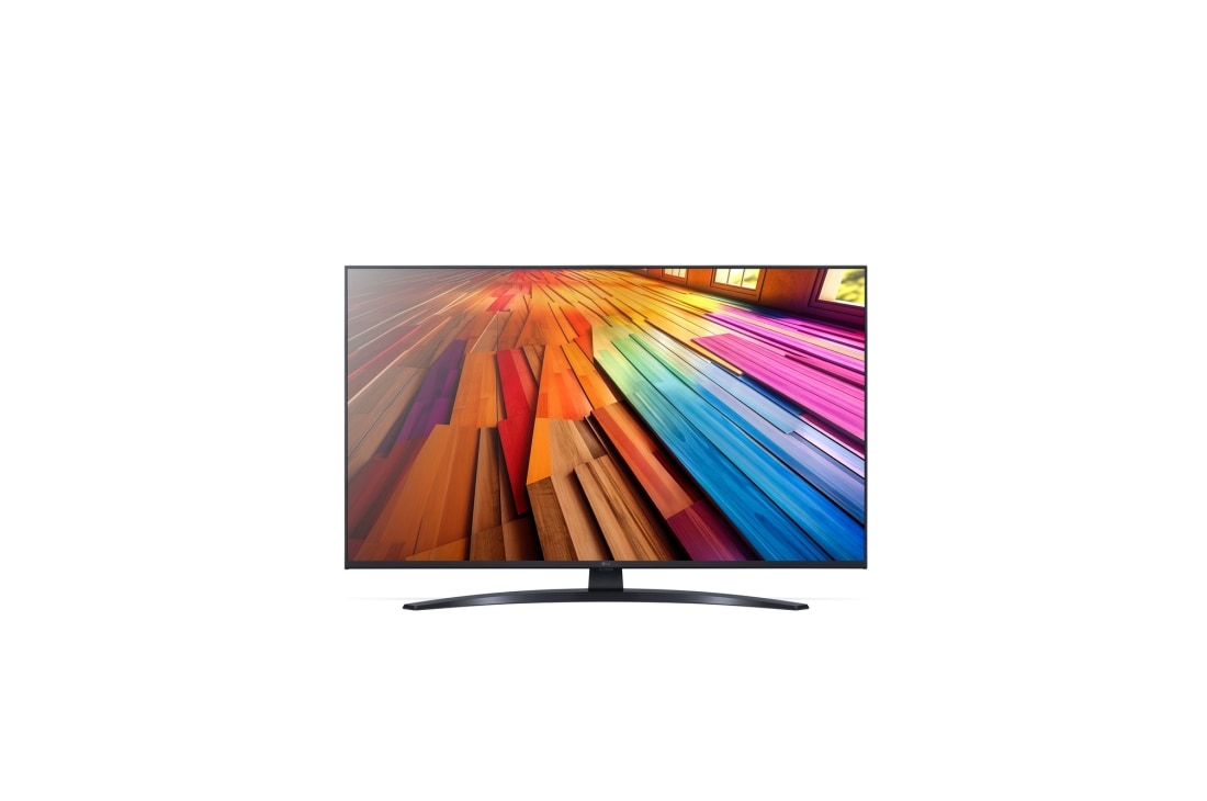 LG 43-palcový LG UHD AI UT81 Smart TV 2024, Pohľad spredu na LG UHD TV, UT81, 43UT81006LA, thumbnail 2