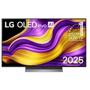 LG 48 palcový LG OLED evo AI G5 4K Smart TV 2025, Pohľad spredu na LG OLED evo AI G5 4K Smart TV. Na obrazovke sa zobrazuje emblém 12 rokov svetovej jednotky v OLED a logo LG OLED evo AI 2025., OLED48G56LS, thumbnail 1