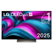 LG 55 palcový televízor LG OLED evo AI C5 4K Smart TV 2025, Pohľad spredu na LG OLED evo AI C5 4K Smart TV. Na obrazovke sa zobrazuje emblém 12 rokov svetovej jednotky v OLED a logo LG OLED evo AI 2025., OLED55C5ELB, thumbnail 1