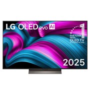 LG 65 palcový televízor LG OLED evo AI C5E 4K Smart TV 2025, front view, OLED65C5ELB, thumbnail 1