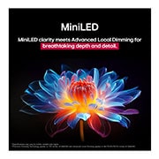 LG 55&nbsp;palcový LG QNED evo AI QNED87 MiniLED 4K Smart TV 2025, 3D holografický kvet v mnohých rôznych odtieňoch a tónoch proti čiernemu pozadiu. Definícia a detail kvetu predvádza schopnosť televízora QNED MiniLED vytvárať vizuálne prvky s výnimočnou farbou, jaso, 55QNED87A6B, thumbnail 6