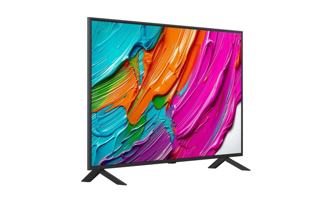 LG 50 -palcový LG QNED AI QNED80 4K Smart TV 2025, Pohľad zozadu na LG QNED80 TV, 50QNED8EA6B, thumbnail 2