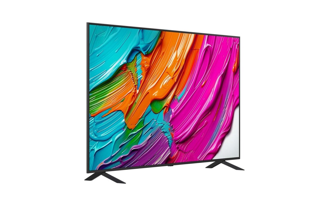 LG 75 -palcový LG QNED AI QNED80 4K Smart TV 2025, Pohľad zozadu na LG QNED80 TV, 75QNED8EA6B, thumbnail 2
