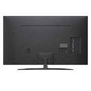 LG 75 -palcový televízor LG NanoCell AI NANO81 4K Smart TV 2025,  Pohľad spredu a zboku na LG NanoCell NANO80 AI 4K Smart TV, kde sa zobrazujú jeho dĺžka, šírka, výška a hĺbka., 75NANO81A6A, thumbnail 3