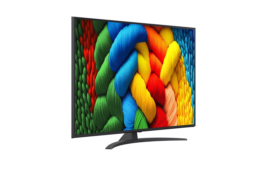 LG 86 -palcový televízor LG NanoCell AI NANO81 4K Smart TV 2025,  Pohľad zozadu na LG NanoCell NANO80 TV., 86NANO81A6A, thumbnail 2