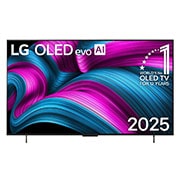 LG 42 palcový televízor LG OLED evo AI C5 4K Smart TV 2025, Pohľad spredu na LG OLED evo AI C5 4K Smart TV. Na obrazovke sa zobrazuje emblém 12 rokov svetovej jednotky v OLED a logo LG OLED evo AI 2025., OLED42C5ELB, thumbnail 1