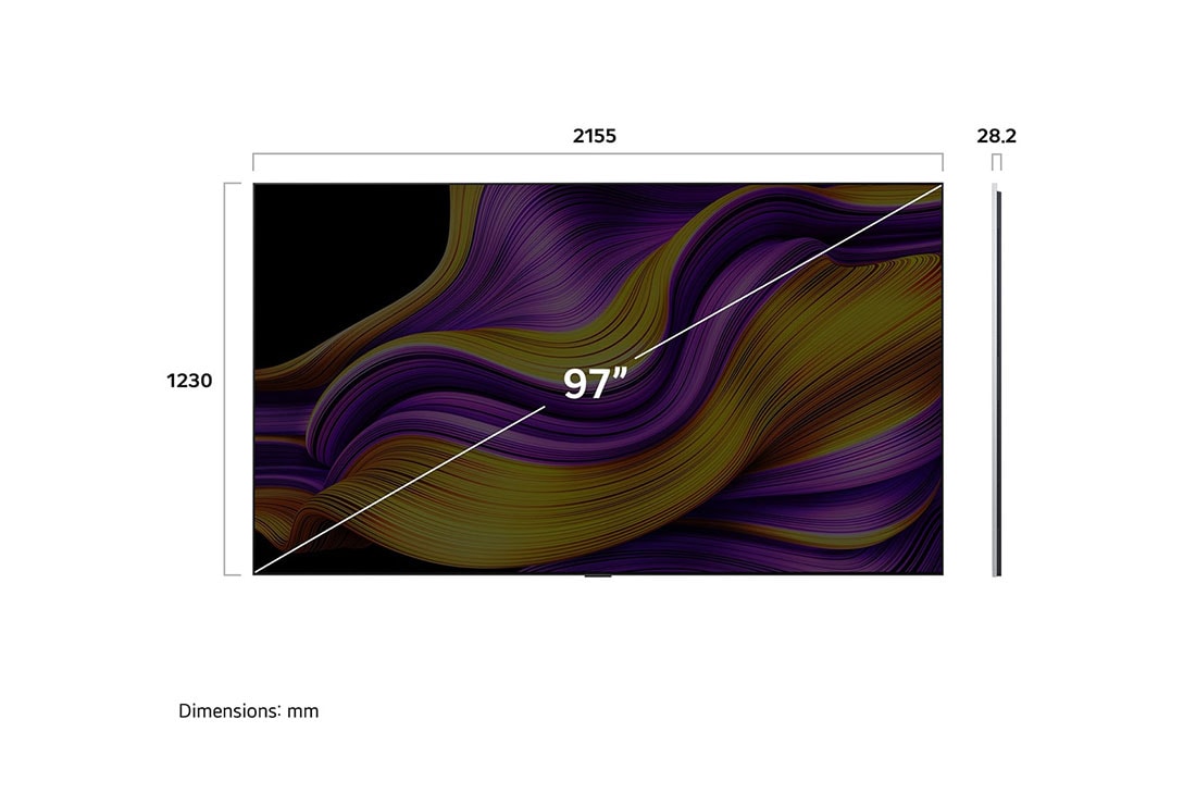 LG 97 palcový LG OLED evo AI G5 4K Smart TV 2025, Procesor alpha 11 AI Processor Gen2 je na tmavom pozadí. Žiari fialovým a modrým svetlom zvnútra a osvetľuje obvody mikročipov okolo neho. Nadpis hovorí o tom, ako procesor určený pre LG OLED evo prin, OLED97G54LW, thumbnail 4