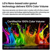 LG 65-palcový televízor LG QNED evo AI QNED80 Mini LED 4K Smart TV 2026, Televízor LG QNED evo AI QNED80 Mini LED s funkciou Dynamic QNED Color Pro zaplní obrazovku živými, plynulými výbuchmi viacerých farieb, čím prezentuje zvýšenú farebnú sýtosť s certifikáciou pre 100 %, 65QNED80B6B, thumbnail 3