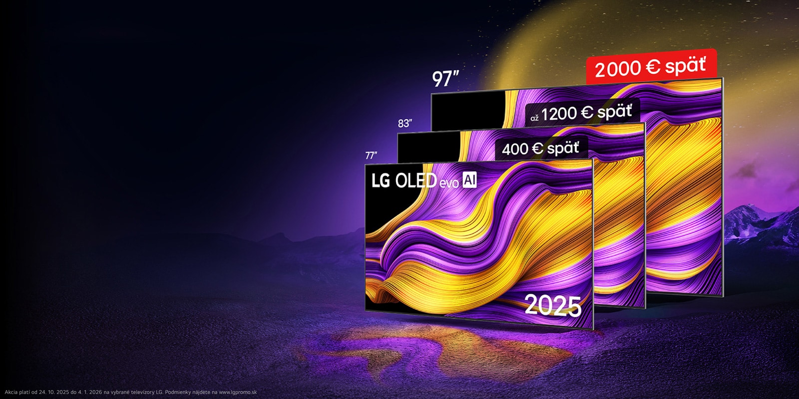 LG Zimní TV Cashback až 2000€